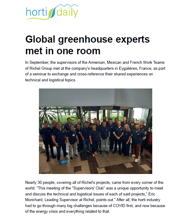 Global greenhouse experts met in one room